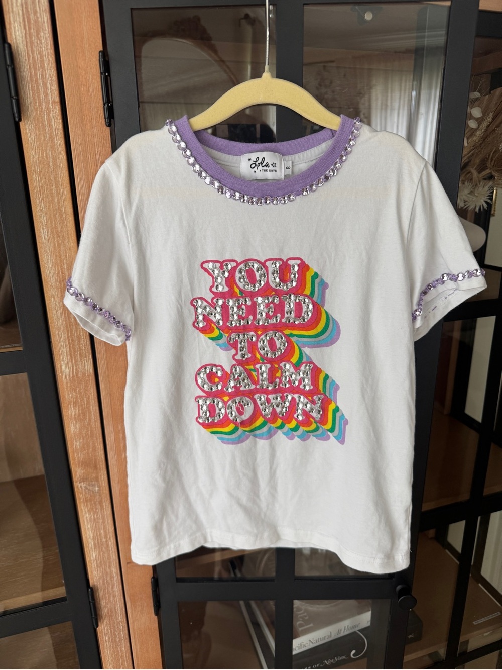 Lola + The Boys You Need to calm down tee t-shirt taylor swiftie girls rainbow